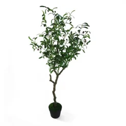 Leaf 120cm Natural Artificial Olive Tree -HOMCO Garden Shop 120cm natural artificial olive tree5060950402601 02c MP