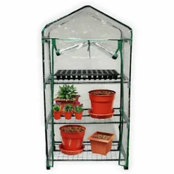 3 Tier Garden Greenhouse With PVC Cover -HOMCO Garden Shop 3 tier garden greenhouse with pvc cover5013478116833 03c MP