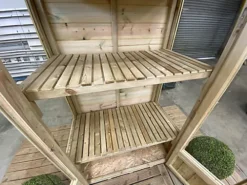 3 X 2 Pressure Treated Wooden T&G Wooden Pent Mini Greenhouse (3' X 2' / 3ft X 2ft) -HOMCO Garden Shop 3 x 2 pressure treated wooden t g wooden pent mini greenhouse 3 x 2 3ft x 2ft 0792273861586 03c MP