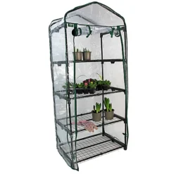 4 Tier Mini Greenhouse With PVC Cover -HOMCO Garden Shop 4 tier mini greenhouse with pvc cover5060704673110 03c MP
