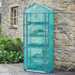 5 Tier Garden Greenhouse With Roll Up Door -HOMCO Garden Shop 5 tier garden greenhouse with roll up door5050642050999 02c MP