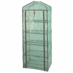 5 Tier Garden Greenhouse With Roll Up Door -HOMCO Garden Shop 5 tier garden greenhouse with roll up door5050642050999 04c MP