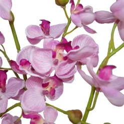 Leaf 60cm Artificial Luxury Orchid - Triple Stem - Pink Realistic Plant -HOMCO Garden Shop 60cm artificial luxury orchid triple stem pink realistic plant5060532970443 02c MP