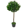 90cm Leaf Design UK Artificial Realistic Bay Laurel Topiary Ball Tree -HOMCO Garden Shop 90cm leaf design uk artificial realistic bay laurel topiary ball tree5060532977503 01c MP