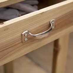 92cm Wide Wooden Greenhouse / Garden Potting Table / Bench -HOMCO Garden Shop 92cm wide wooden greenhouse garden potting table bench5056589102234 02c MP