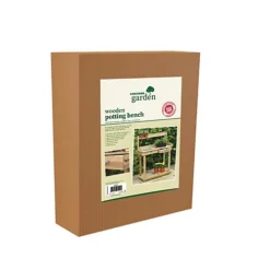 92cm Wide Wooden Greenhouse / Garden Potting Table / Bench -HOMCO Garden Shop 92cm wide wooden greenhouse garden potting table bench5056589102234 04c MP