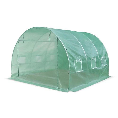 9m² Polyethylene Tunnel Greenhouse - 297x295x196cm - Thym - Green 3 9m² Polyethylene Tunnel Greenhouse - 297x295x196cm - Thym - Green - Image 2