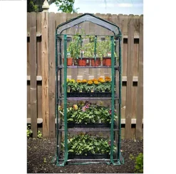 Abaseen 4 Tier Mini Greenhouse With Frame And Cover, Greenhouses For The Garden Outdoor, Patio And Backyard 160x69x49cm (HxWxD) -HOMCO Garden Shop abaseen 4 tier mini greenhouse with frame and cover greenhouses for the garden outdoor patio and backyard 160x69x49cm hxwxd 5056533586073 04c MP