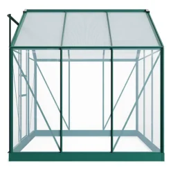 BillyOh Rosette Hobby Aluminium Polycarbonate Greenhouse - 6x6 Green -HOMCO Garden Shop billyoh rosette hobby aluminium polycarbonate greenhouse 6x6 green5055715919463 03c MP
