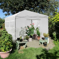 Costway Portable Garden Greenhouse Outdoor Mini Walk-in Greenhouse W/ PE Cover -HOMCO Garden Shop costway portable garden greenhouse outdoor mini walk in greenhouse w pe cover6085650607216 03c MP