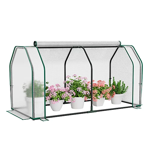 Costway Portable Greenhouse W/Roll-Up Zippered Door Indoor Outdoor Green Hot House 3 Costway Portable Greenhouse W/Roll-Up Zippered Door Indoor Outdoor Green Hot House