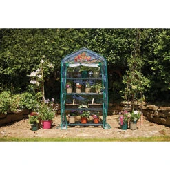Draper 4-Tier Greenhouse 09972 -HOMCO Garden Shop draper 4 tier greenhouse 099725059482040740 03c MP