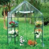 Easigear Walk In 4 Shelf Greenhouse/ Grow House W/ PVC Cover For Garden -HOMCO Garden Shop easigear walk in 4 shelf greenhouse grow house w pvc cover for garden5060704673158 01c MP