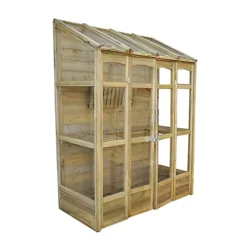 Forest Garden Natural Timber 5x2 Greenhouse -HOMCO Garden Shop forest garden natural timber 5x2 greenhouse5013053176375 02c
