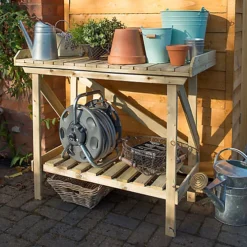 Forest Garden Potting Bench -HOMCO Garden Shop forest garden potting bench5013053133569 02c