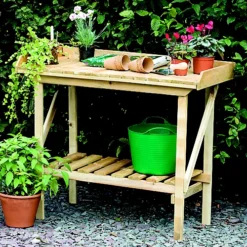 Forest Garden Potting Bench -HOMCO Garden Shop forest garden potting bench5013053133569 03c