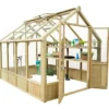Forest Garden Vale Natural Timber 10x8 Greenhouse -HOMCO Garden Shop forest garden vale natural timber 10x8 greenhouse5013053153840 03c