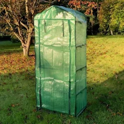 Four Tier Mini Greenhouse With Reinforced Cover -HOMCO Garden Shop four tier mini greenhouse with reinforced cover5060266598678 02c MP