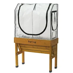 Frame & Greenhouse Cover - VegTrug Small Wall Hugger Greenhouse Frame & Multi-Cover Set -HOMCO Garden Shop frame greenhouse cover vegtrug small wall hugger greenhouse frame multi cover set4975149868698 03c MP