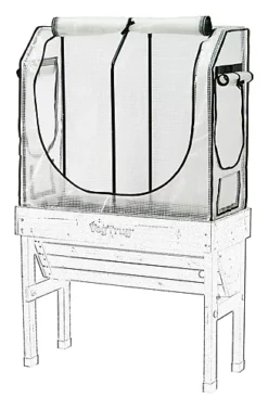 Frame & Greenhouse Cover - VegTrug Small Wall Hugger Greenhouse Frame & Multi-Cover Set -HOMCO Garden Shop frame greenhouse cover vegtrug small wall hugger greenhouse frame multi cover set4975149868698 04c MP