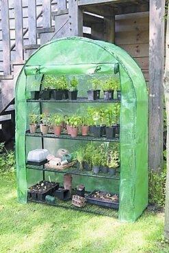 Garden Store Direct 4 Tier Extra Wide Arc With Heavy Duty Cover - Green -HOMCO Garden Shop garden store direct 4 tier extra wide arc with heavy duty cover green5024160854728 02c MP