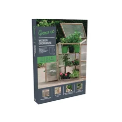 Gardman Garden Wooden Greenhouse Cloche Plant Growhouse Polycarbonate 08896 -HOMCO Garden Shop gardman garden wooden greenhouse cloche plant growhouse polycarbonate 088965024160088963 04c MP