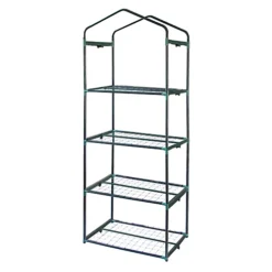 Greenhouse 4 Tier With PE Cover -HOMCO Garden Shop greenhouse 4 tier with pe cover5055986136729 04c MP