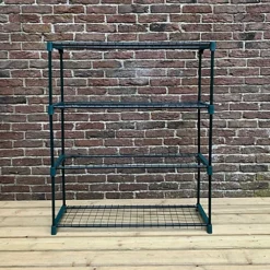 Greenhouse Staging Shelving Racking 4 Tier (Pack Of 4) 8 Greenhouse Staging Shelving Racking 4 Tier (Pack Of 4) -HOMCO Garden Shop greenhouse staging shelving racking 4 tier pack of 4 5060575100678 03c MP