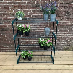 Greenhouse Staging Shelving Racking 4 Tier (Pack Of 4) 9 Greenhouse Staging Shelving Racking 4 Tier (Pack Of 4) -HOMCO Garden Shop greenhouse staging shelving racking 4 tier pack of 4 5060575100678 06c MP