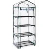 Greenhouse With Easy-Fit Frame And Heavy Duty Cover - 4 Shelf -HOMCO Garden Shop greenhouse with easy fit frame and heavy duty cover 4 shelf5053360871341 01c MP