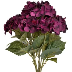 Hill Interiors Faux Hydrangea Bouquet Purple/Green (One Size)