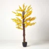 Homescapes Artificial Forsythia Tree - Yellow Silk Flowers -HOMCO Garden Shop homescapes artificial forsythia tree yellow silk flowers5060422534243 01c MP