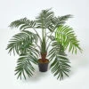 Homescapes Green Mini Palm Tree Artificial Plant With Pot, 70 Cm -HOMCO Garden Shop homescapes green mini palm tree artificial plant with pot 70 cm5055967456266 01c MP