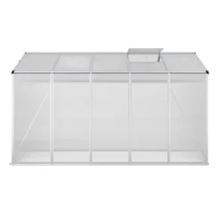 Livingandhome 10 X 6 Ft Polycarbonate Greenhouse Aluminium Frame Garden Green House,Silver -HOMCO Garden Shop livingandhome 10 x 6 ft polycarbonate greenhouse aluminium frame garden green house silver0735940250771 06c MP