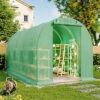 Livingandhome 13 X 6 Ft Green Outdoor Walk In Tunnel Steel Frame Greenhouse With Roll Up Door Windows 1 Livingandhome 13 X 6 Ft Green Outdoor Walk In Tunnel Steel Frame Greenhouse With Roll Up Door Windows -HOMCO Garden Shop livingandhome 13 x 6 ft green outdoor walk in tunnel steel frame greenhouse with roll up door windows0670586480345 01c MP