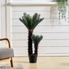 Livingandhome 2 Trunk Artificial Cycas Tree Indoor Decorative Plant In Black Pot 90 Cm -HOMCO Garden Shop livingandhome 2 trunk artificial cycas tree indoor decorative plant in black pot 90 cm0735940257992 01c MP