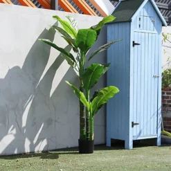 Livingandhome 3 Trunk Artificial Fortune Tree Indoor Plant In Black Pot 150 Cm -HOMCO Garden Shop livingandhome 3 trunk artificial fortune tree indoor plant in black pot 150 cm0735940258340 03c MP