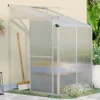 Livingandhome 4 X 4 Ft Lean To Polycarbonate Greenhouse With Window Opening -HOMCO Garden Shop livingandhome 4 x 4 ft lean to polycarbonate greenhouse with window opening0735940255486 01c MP