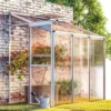 Livingandhome 6 X 4 Ft Lean To Polycarbonate Greenhouse With Window Opening 2 Livingandhome 6 X 4 Ft Lean To Polycarbonate Greenhouse With Window Opening -HOMCO Garden Shop livingandhome 6 x 4 ft lean to polycarbonate greenhouse with window opening0735940255462 01c MP