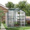 Livingandhome 6 X 6 Ft Polycarbonate Greenhouse Aluminium Frame Garden Green House With Base Foundation,Green -HOMCO Garden Shop livingandhome 6 x 6 ft polycarbonate greenhouse aluminium frame garden green house with base foundation green0735940248921 01c MP