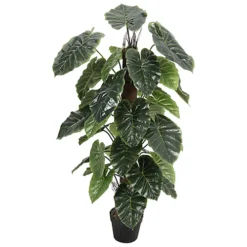 Livingandhome Artificial Alocasia Tree House Plant Indoor Plant In Black Pot 95 Cm -HOMCO Garden Shop livingandhome artificial alocasia tree house plant indoor plant in black pot 95 cm0735940251365 04c MP