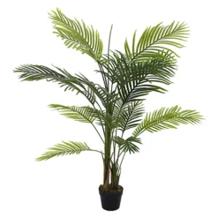 Livingandhome Artificial Bamboo Palm Tree Indoor Decorative Plant In Black Pot 150 Cm -HOMCO Garden Shop livingandhome artificial bamboo palm tree indoor decorative plant in black pot 150 cm0735940247511 03c MP