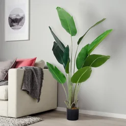 Livingandhome Artificial Banana Tree House Plant Indoor Plant In Black Pot 160 Cm -HOMCO Garden Shop livingandhome artificial banana tree house plant indoor plant in black pot 160 cm0735940276252 02c MP