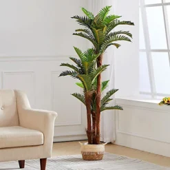 Livingandhome Artificial Fern Tree Fake Indoor Decorative Plant With Pot 150 Cm -HOMCO Garden Shop livingandhome artificial fern tree fake indoor decorative plant with pot 150 cm0735940245586 02c MP