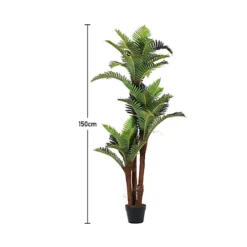 Livingandhome Artificial Fern Tree Fake Indoor Decorative Plant With Pot 150 Cm -HOMCO Garden Shop livingandhome artificial fern tree fake indoor decorative plant with pot 150 cm0735940245586 06c MP