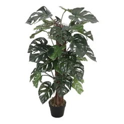 Livingandhome Artificial Monstera Deliciosa Liebm Tree House Plant Indoor Plant In Black Pot 95 Cm -HOMCO Garden Shop livingandhome artificial monstera deliciosa liebm tree house plant indoor plant in black pot 95 cm0735940251372 03c MP