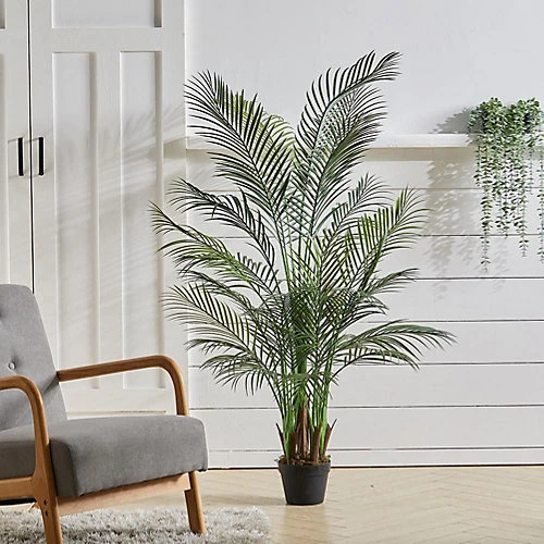 Livingandhome Artificial Palm Tree Indoor Decorative Plant In Black Pot 160 Cm 3 Livingandhome Artificial Palm Tree Indoor Decorative Plant In Black Pot 160 Cm