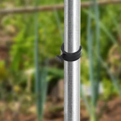 Livingandhome Small Galvanized Pipe Garden Grow Tunnel Hoop Greenhouse Hoop With 5 Clips -HOMCO Garden Shop livingandhome small galvanized pipe garden grow tunnel hoop greenhouse hoop with 5 clips0735940245838 04c MP