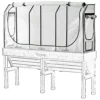 Medium Wall Hugger Greenhouse Frame & Multi-Cover Set -HOMCO Garden Shop medium wall hugger greenhouse frame multi cover set4975149868421 01c MP