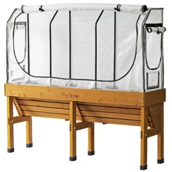 Medium Wall Hugger Greenhouse Frame & Multi-Cover Set -HOMCO Garden Shop medium wall hugger greenhouse frame multi cover set4975149868421 02c MP